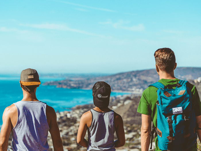 Hikers in Laguna Beach enjoy the Valido Trail vista